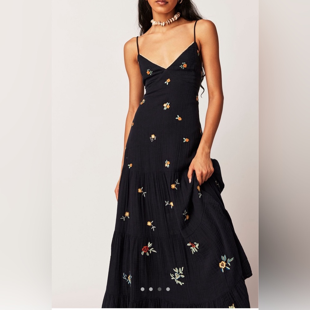 Free People Tiered Hibiscus Maxi